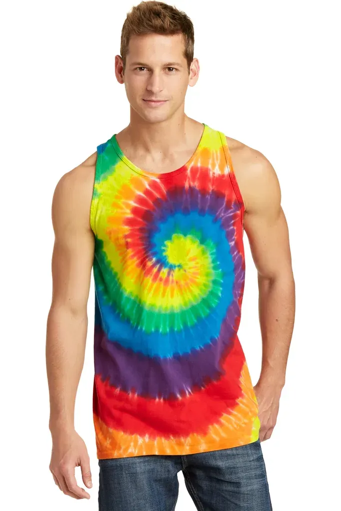 Port & Co Tie-Dye Tank Top.  PC147TT - additional view 5