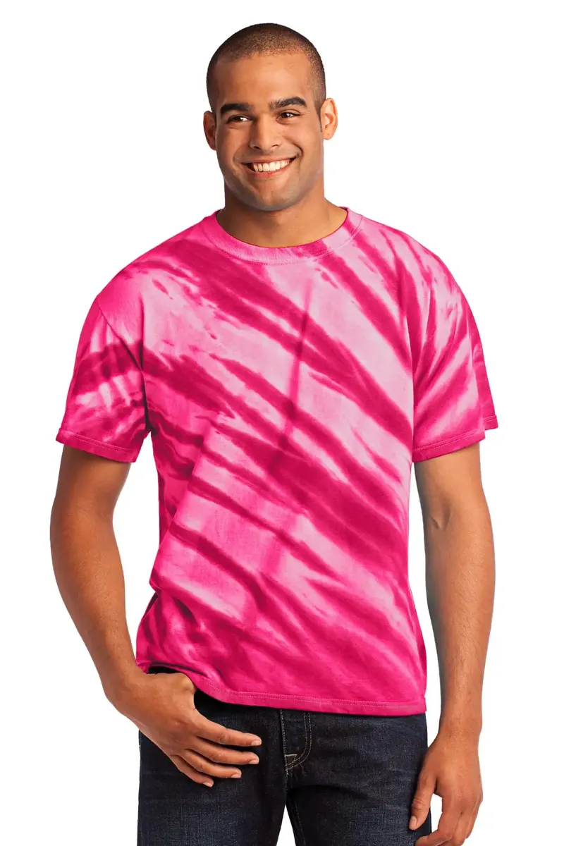 Port & Co Tiger Stripe Tie-Dye Tee. PC148 - additional view 6