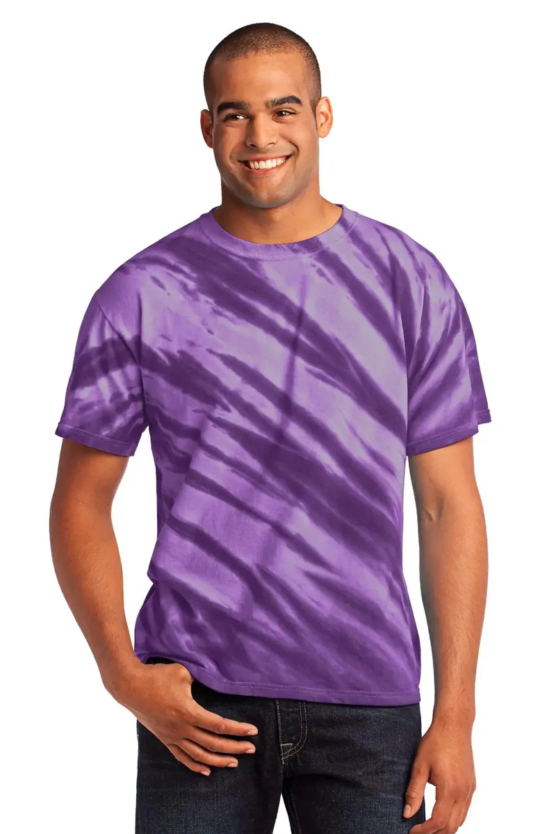 Port & Co Tiger Stripe Tie-Dye Tee. PC148 - additional view 7