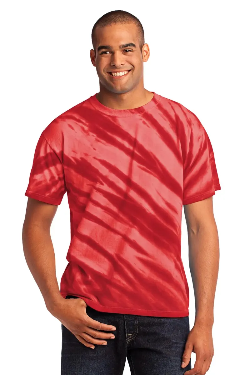 Port & Co Tiger Stripe Tie-Dye Tee. PC148 - additional view 4