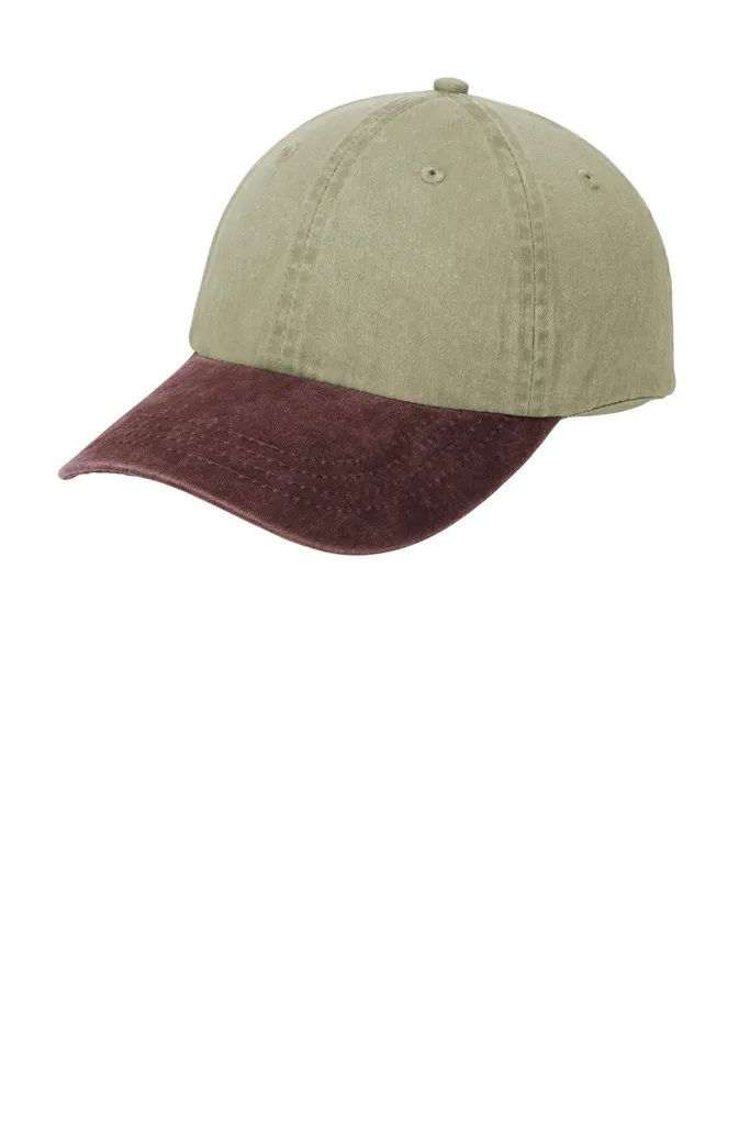 Port & Co Two-Tone Pigment-Dyed Cap. CP83