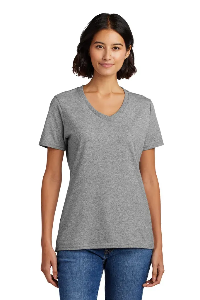Port & Co Women's Core Cotton V-Neck Tee. LPC54V - additional view 22