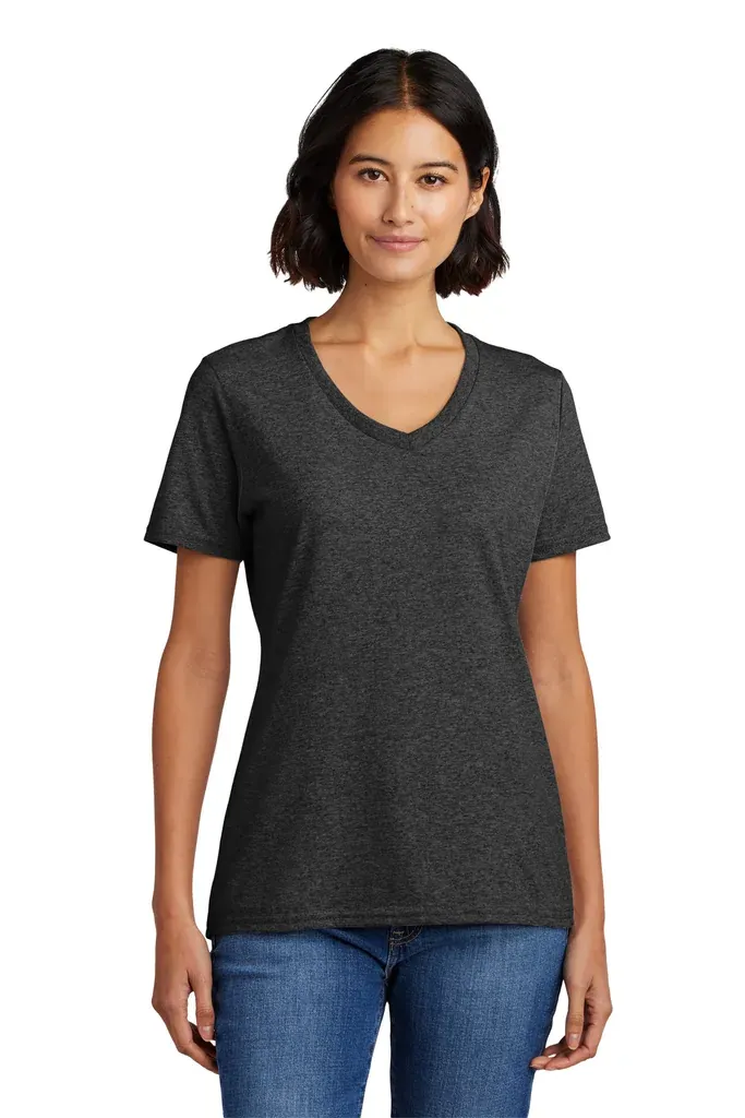 Port & Co Women's Core Cotton V-Neck Tee. LPC54V - additional view 3