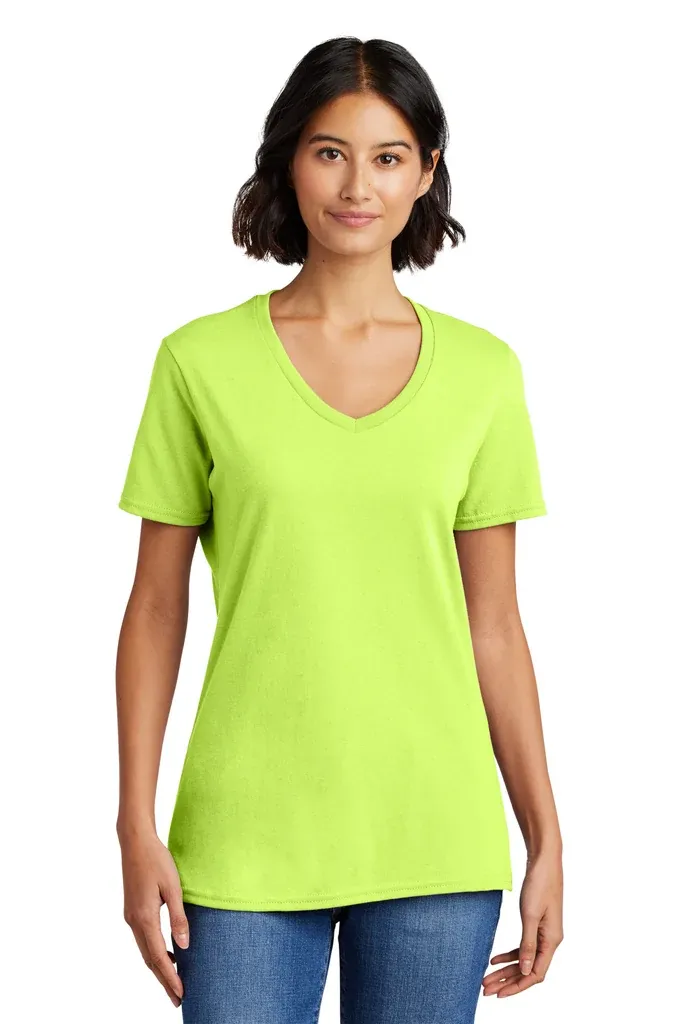 Port & Co Women's Core Cotton V-Neck Tee. LPC54V - additional view 16