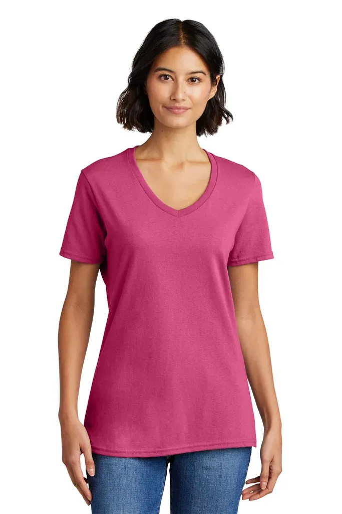 Port & Co Women's Core Cotton V-Neck Tee. LPC54V - additional view 25
