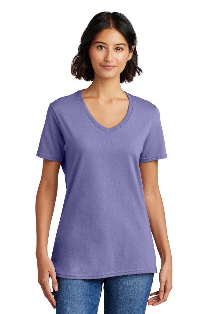 Port & Co Women's Core Cotton V-Neck Tee. LPC54V - additional view 10