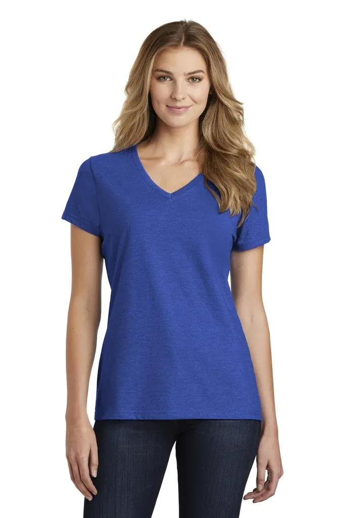 Port & Co Women's Fan Favorite Blend V-Neck Tee. LPC455V - additional view 6