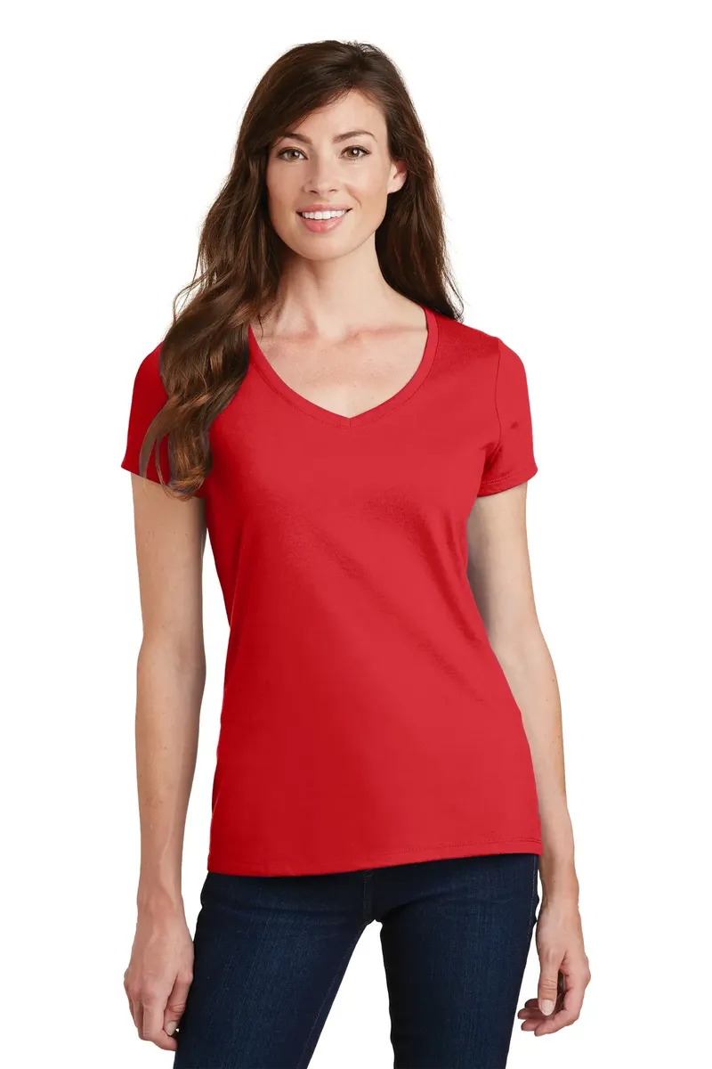 Port & Co Women's Fan Favorite V-Neck Tee. LPC450V - additional view 15