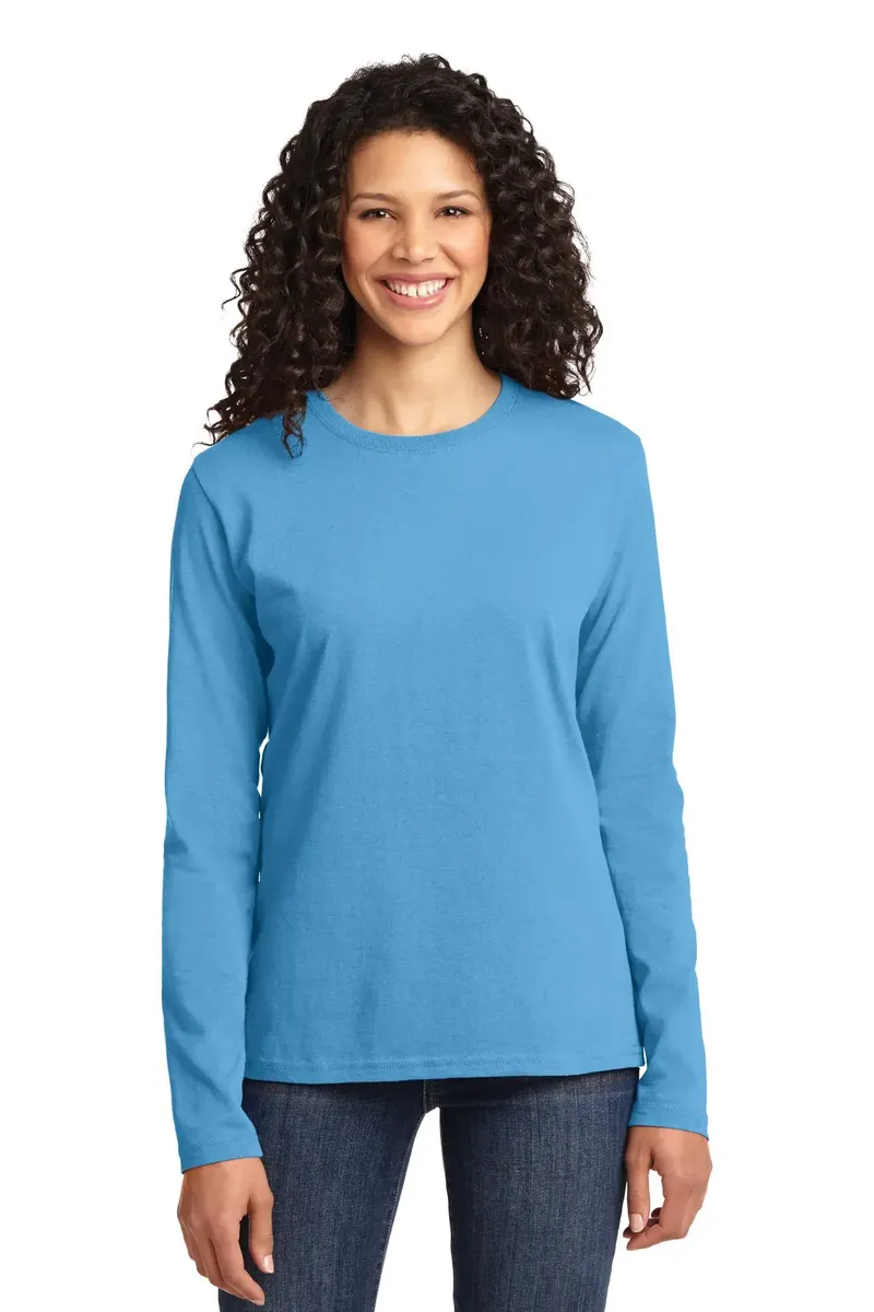 Port & Co Women's Long Sleeve Core Cotton Tee. LPC54LS - additional view 13