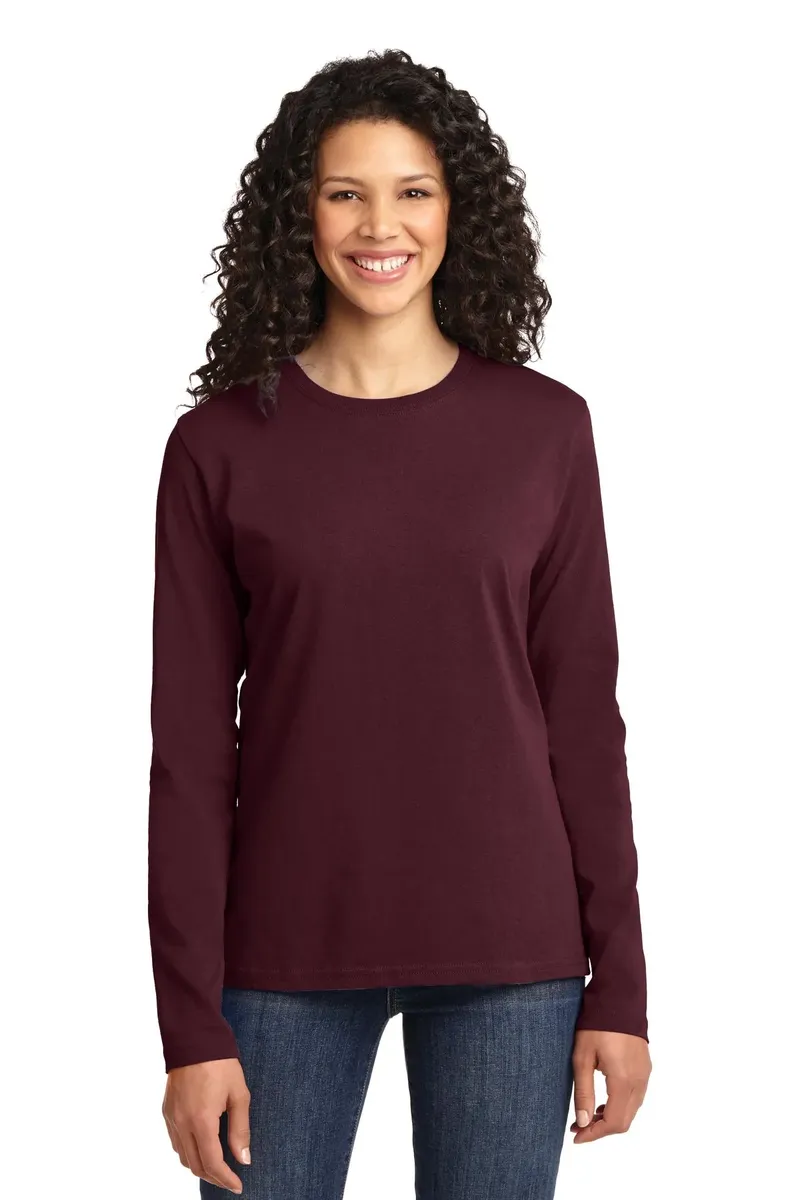 Port & Co Women's Long Sleeve Core Cotton Tee. LPC54LS - additional view 15