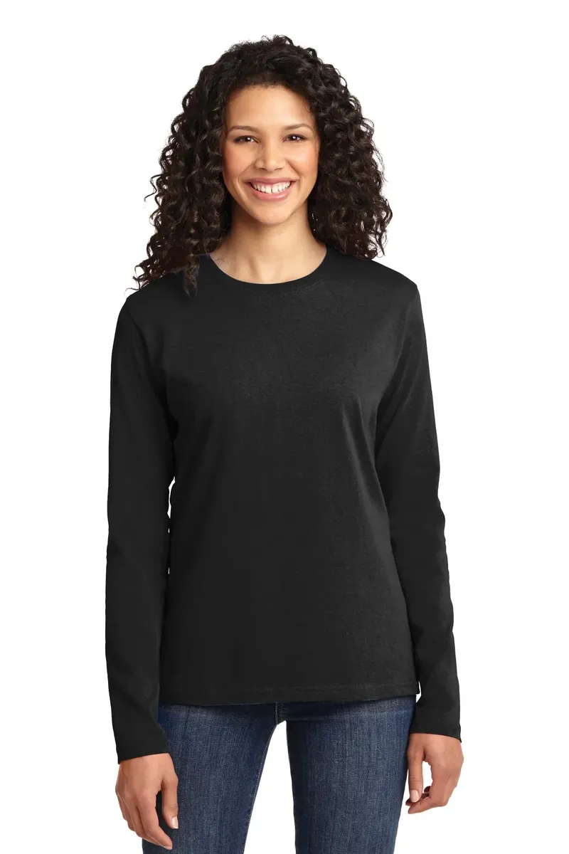Port & Co Women's Long Sleeve Core Cotton Tee. LPC54LS - additional view 9