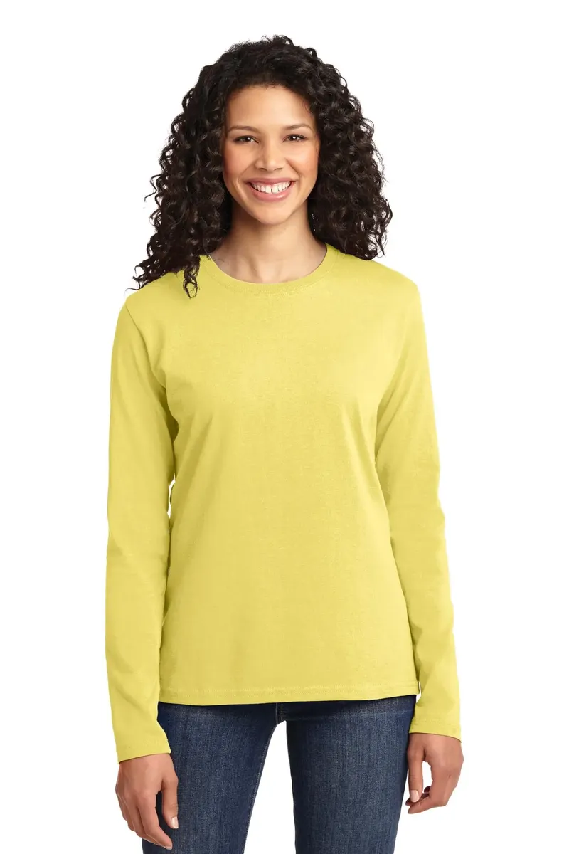 Port & Co Women's Long Sleeve Core Cotton Tee. LPC54LS - additional view 18