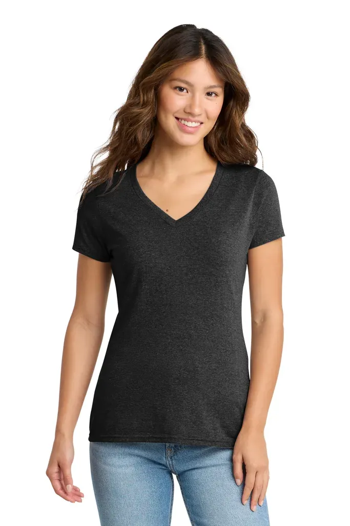 Port & Co Women's Tri-Blend V-Neck Tee. LPC330V - additional view 2