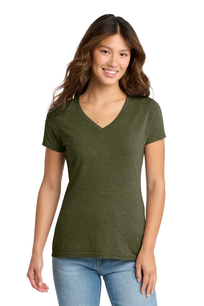 Port & Co Women's Tri-Blend V-Neck Tee. LPC330V