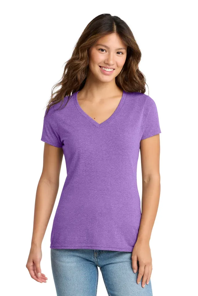 Port & Co Women's Tri-Blend V-Neck Tee. LPC330V - additional view 1