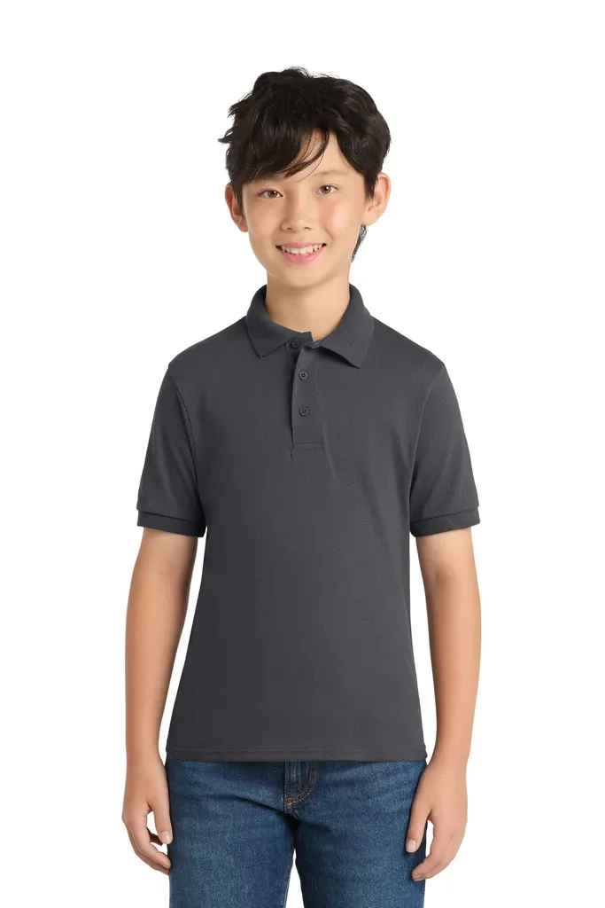 Port & Co Youth Core Blend Jersey Knit Polo. KP55Y - additional view 5