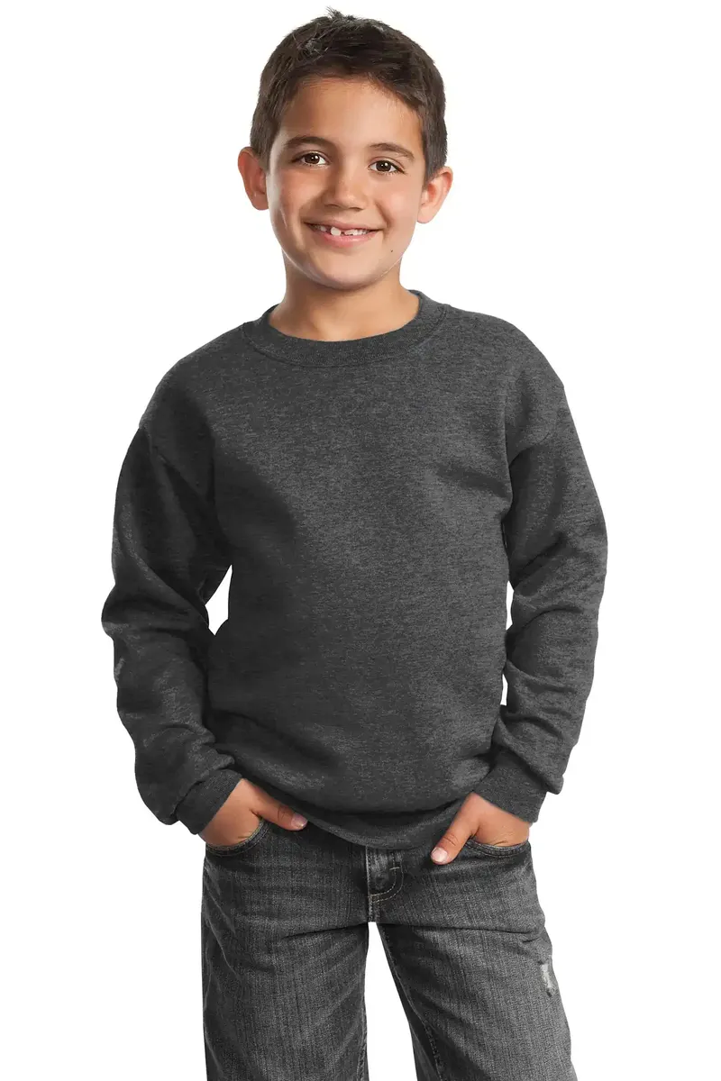 Port & Co Youth Core Fleece Crewneck Sweatshirt.  PC90Y - additional view 5