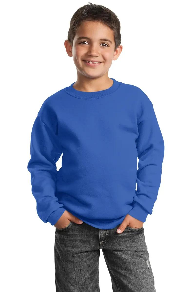Port & Co Youth Core Fleece Crewneck Sweatshirt.  PC90Y - additional view 8