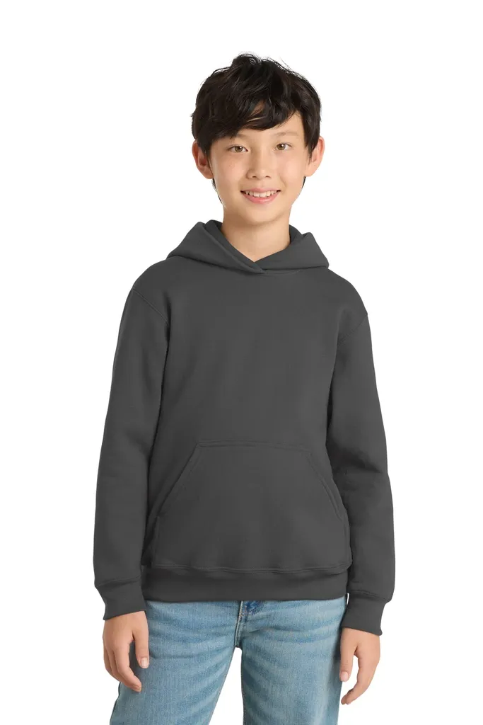 Port & Co Youth Core Fleece Pullover Hooded Sweatshirt.  PC90YH - additional view 4