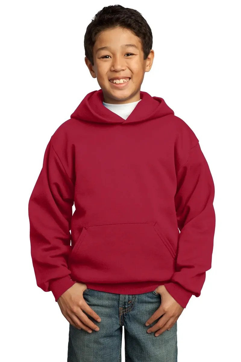 Port & Co Youth Core Fleece Pullover Hooded Sweatshirt.  PC90YH - additional view 18