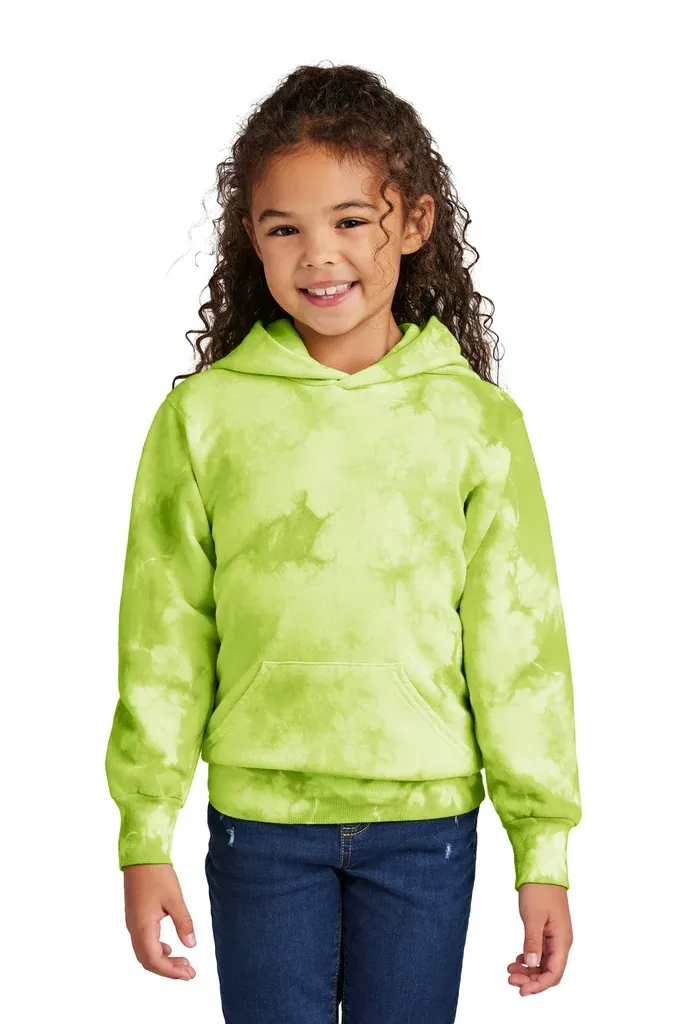 Port & Co Youth Crystal Tie-Dye Pullover Hoodie PC144Y