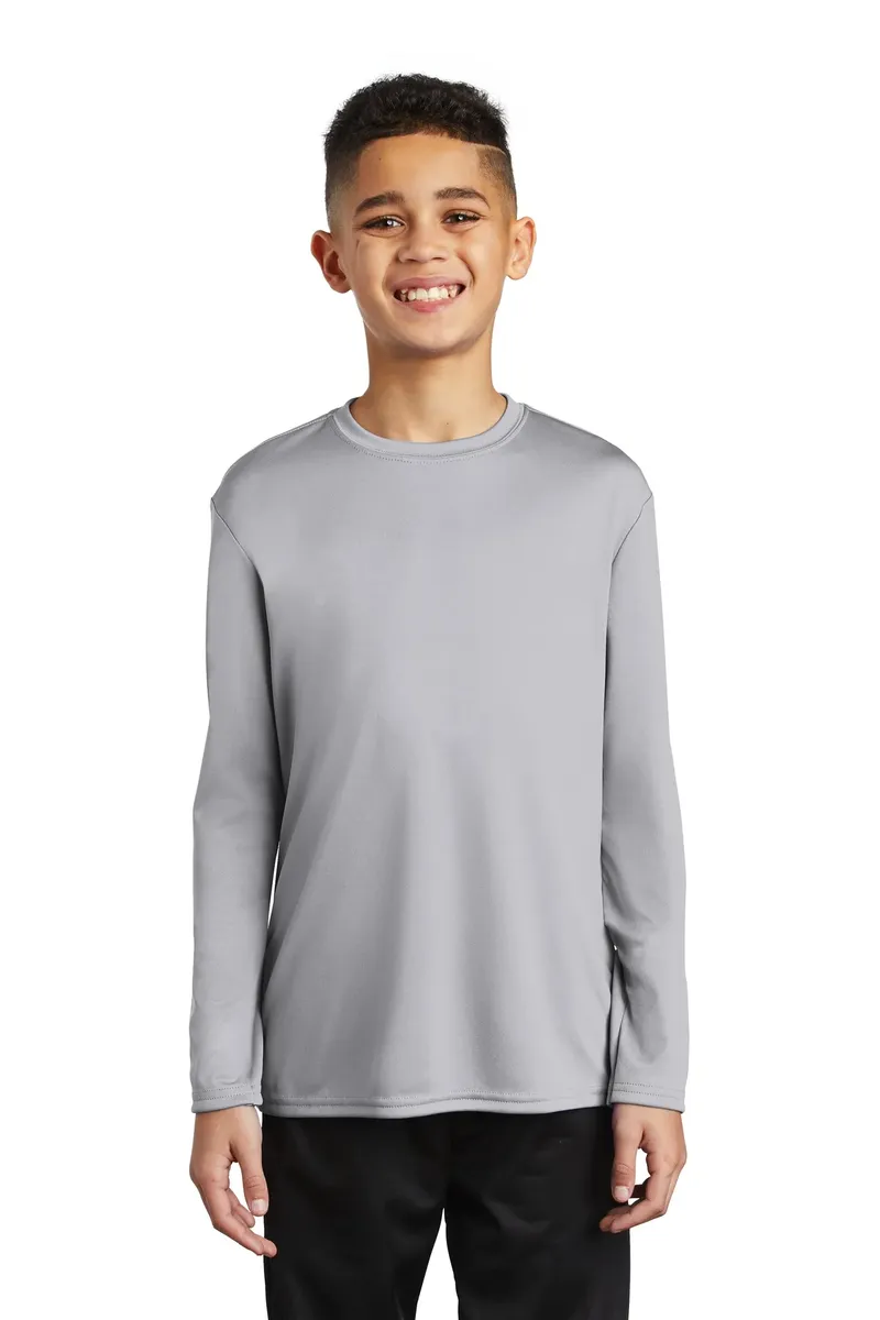 Port & Co Youth Long Sleeve Performance Tee PC380YLS - additional view 3