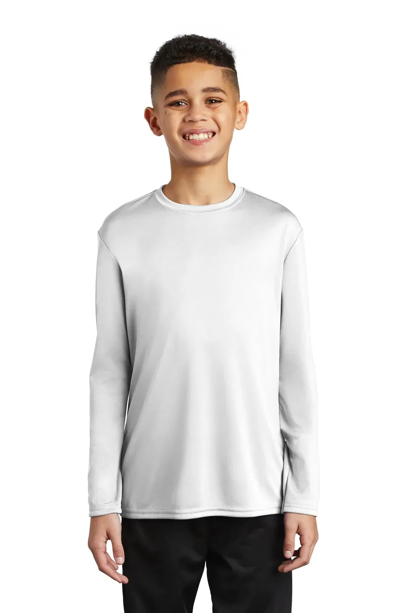 Port & Co Youth Long Sleeve Performance Tee PC380YLS - additional view 4