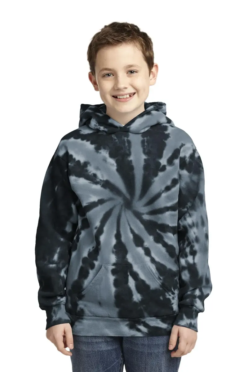 Port & Co Youth Tie-Dye Pullover Hooded Sweatshirt. PC146Y - additional view 7