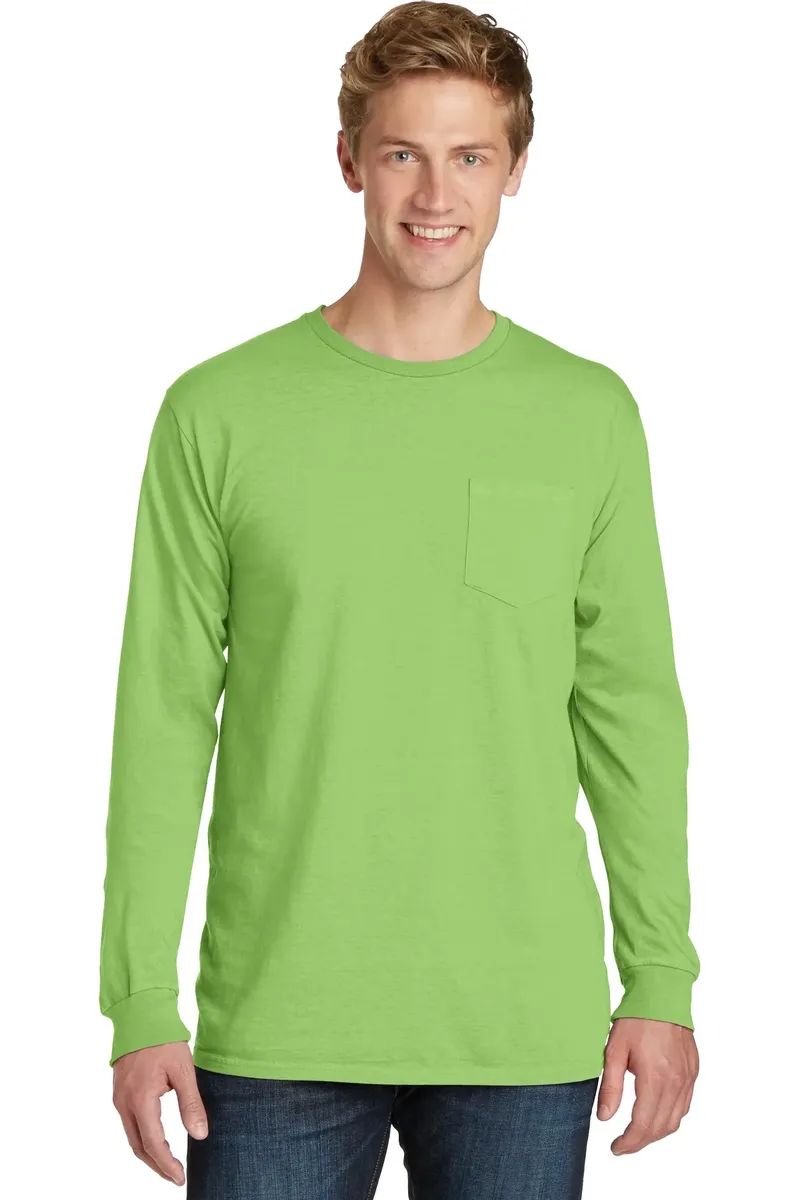 Port & Company® Beach Wash® Garment-Dyed Long Sleeve Pocket Tee  PC099LSP - additional view 10