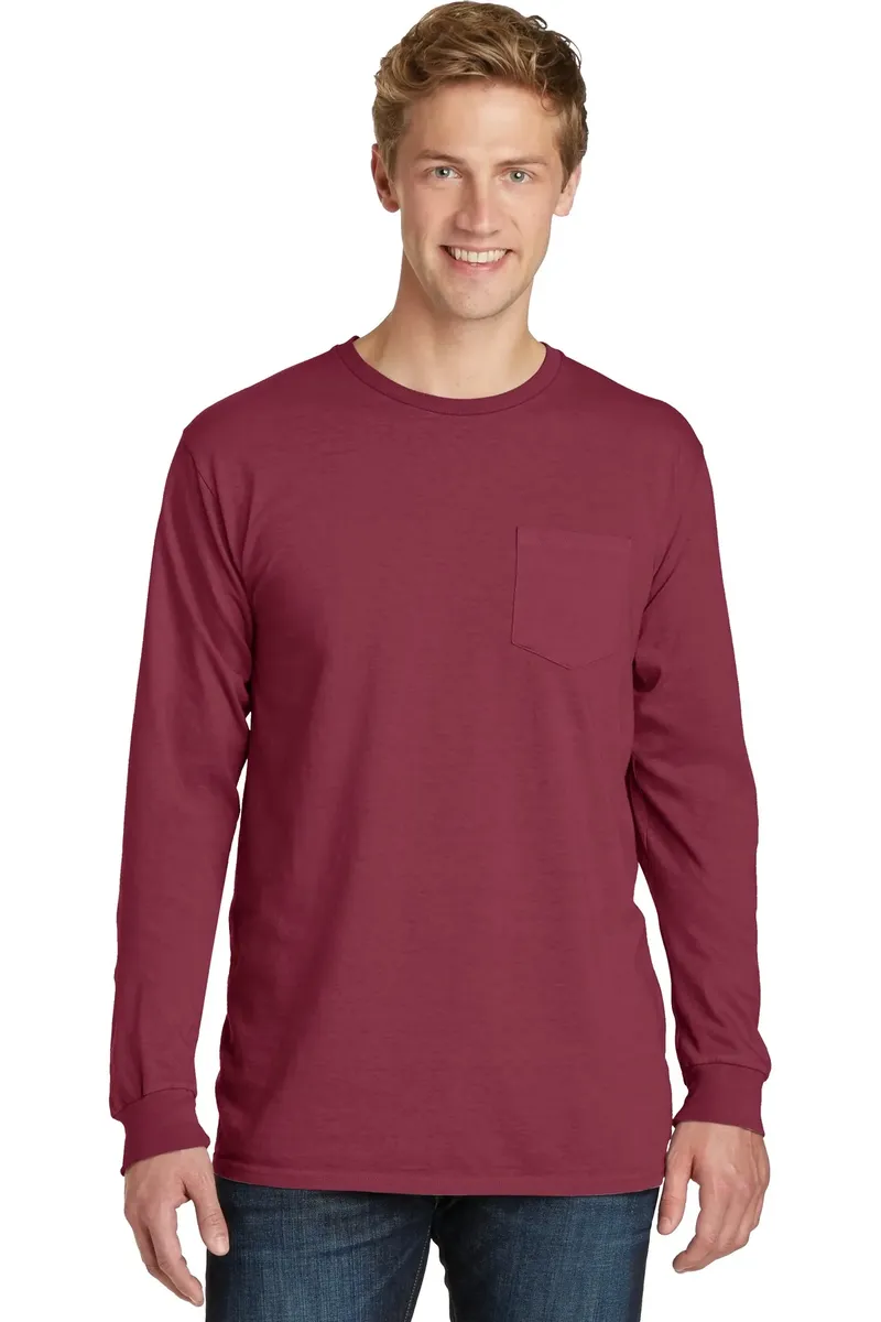 Port & Company® Beach Wash® Garment-Dyed Long Sleeve Pocket Tee  PC099LSP - additional view 18