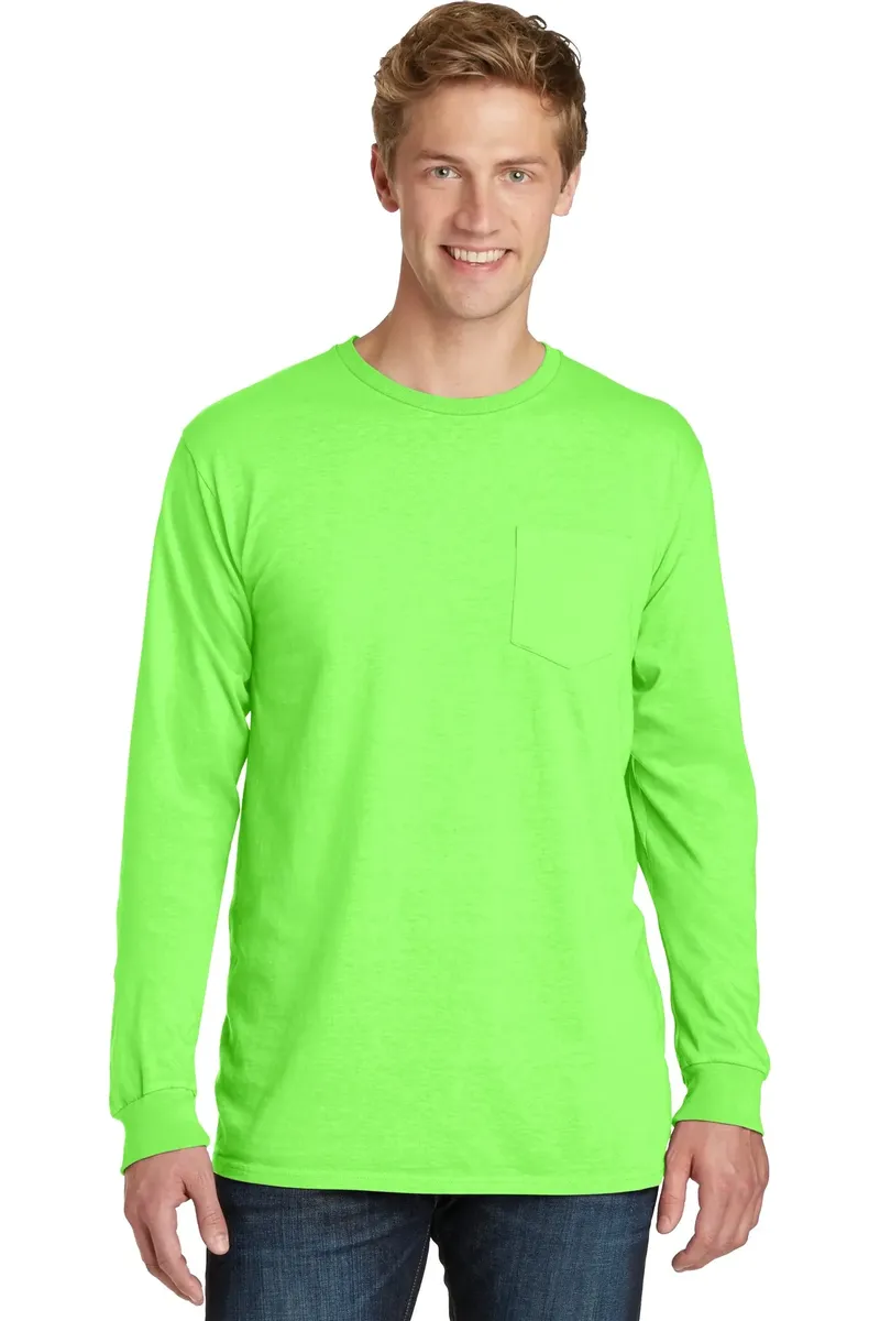 Port & Company® Beach Wash® Garment-Dyed Long Sleeve Pocket Tee  PC099LSP - additional view 5