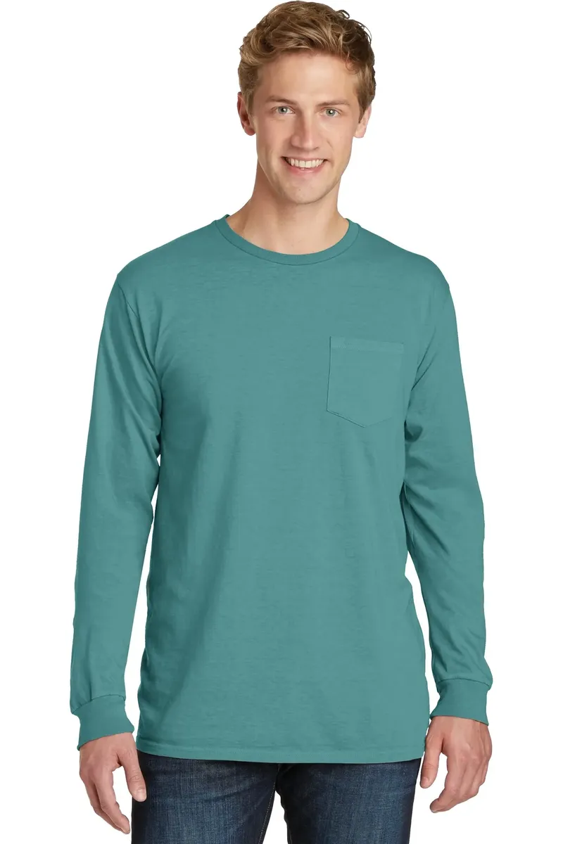 Port & Company® Beach Wash® Garment-Dyed Long Sleeve Pocket Tee  PC099LSP - additional view 15