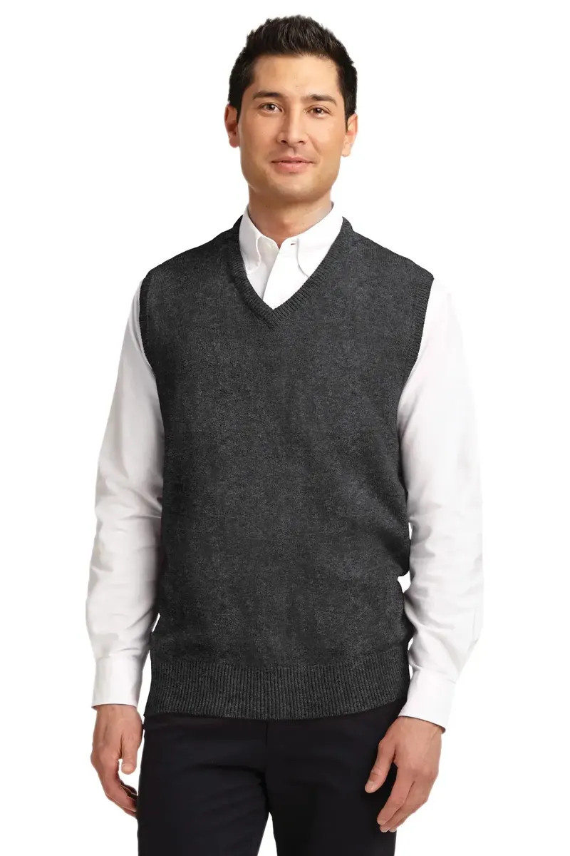 DISCONTINUED Port Authority® Value V-Neck Sweater Vest. SW301 - additional view 1