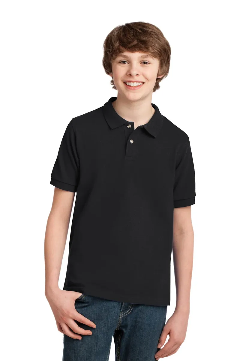 DISCONTINUED Port Authority® Youth Heavyweight Cotton Pique Polo. Y420