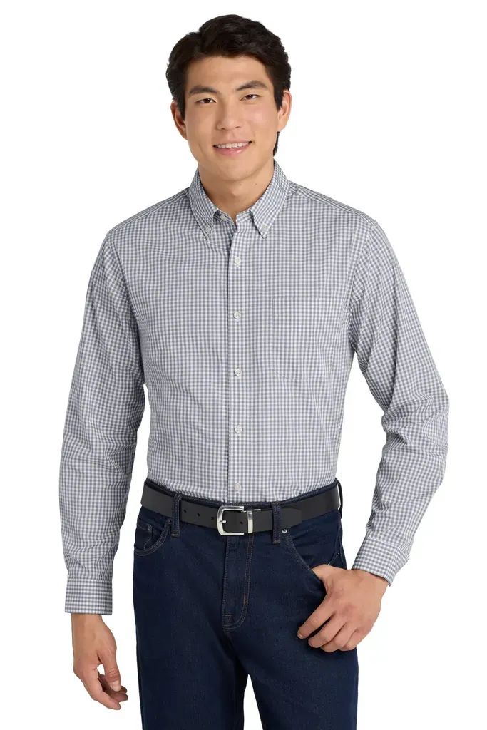 Port Authority ® Broadcloth Gingham Easy Care Shirt W644 - additional view 3