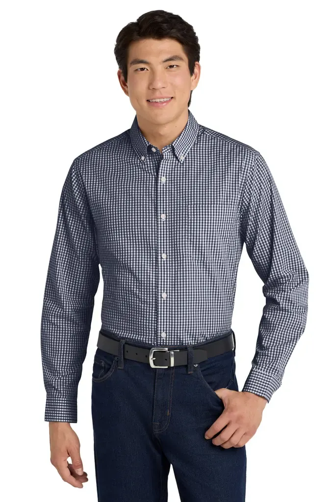 Port Authority ® Broadcloth Gingham Easy Care Shirt W644 - additional view 1