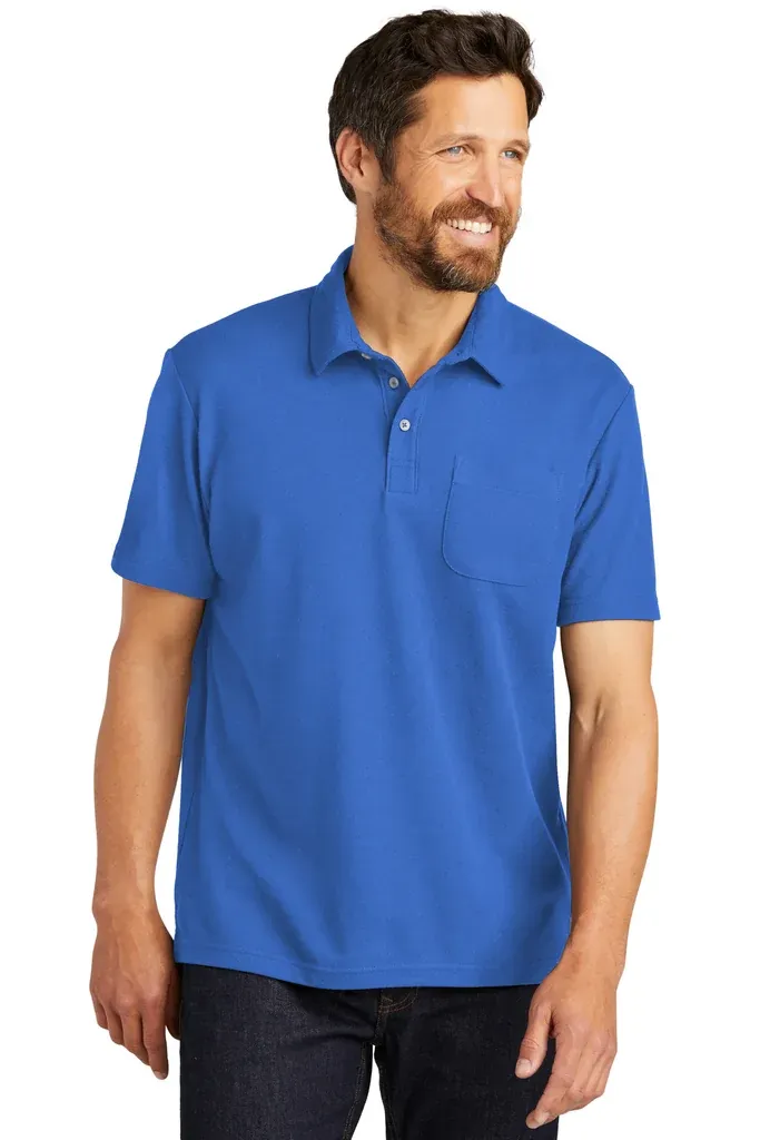 Port Authority® C-FREE® Cotton Blend Pique Pocket Polo K868 - additional view 5