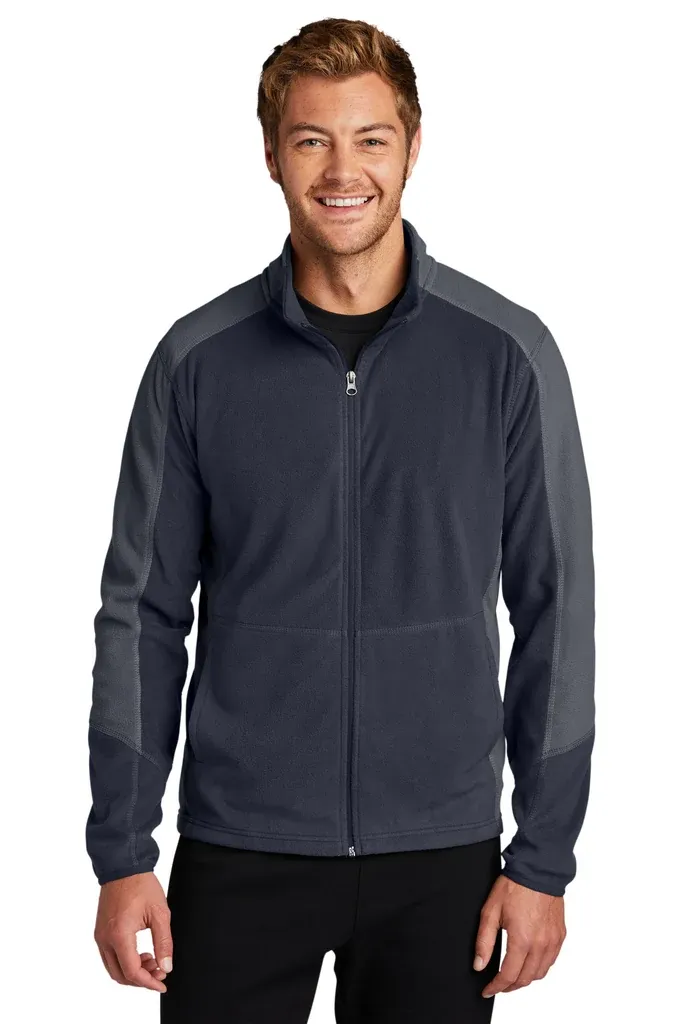 Port Authority® Colorblock Microfleece Jacket. F230 - additional view 1