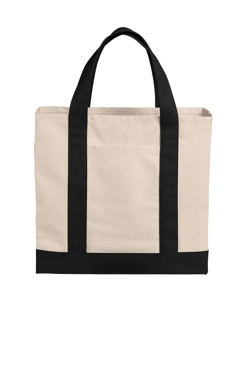 Port Authority® Cotton Canvas Two-Tone Tote BG429 - additional view 2