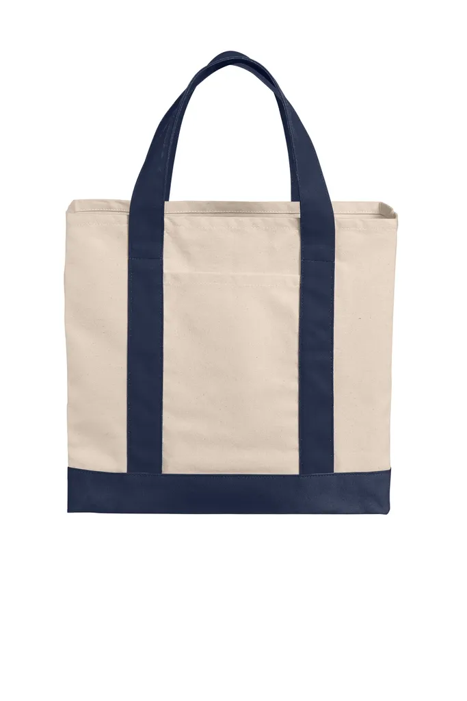 Port Authority® Cotton Canvas Two-Tone Tote BG429 - additional view 1