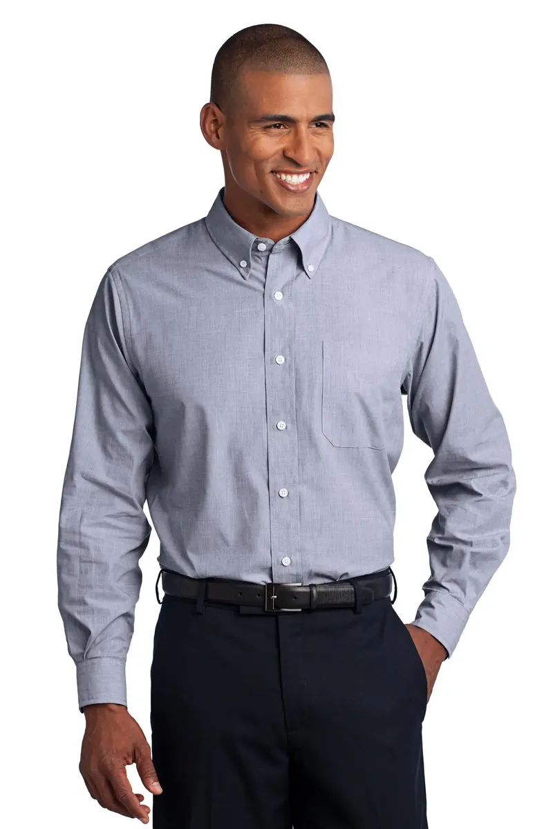 Port Authority® Crosshatch Easy Care Shirt. S640 - additional view 1