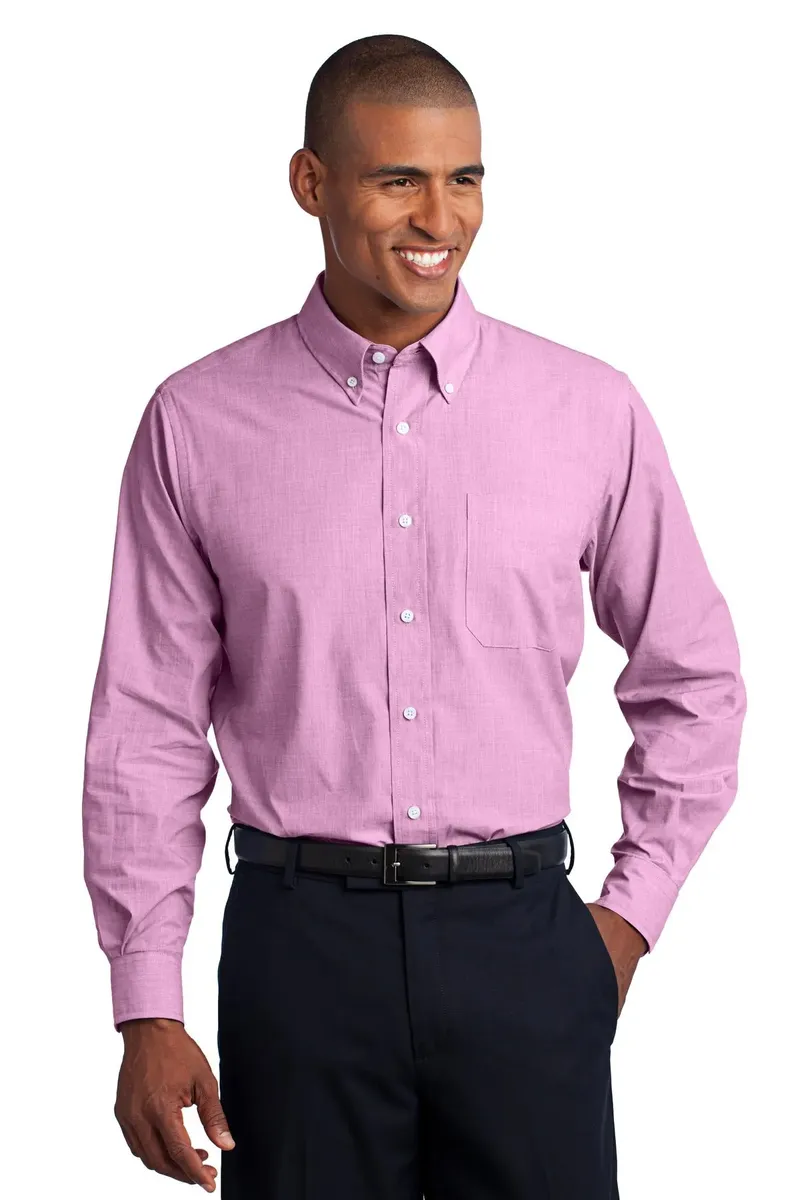 Port Authority® Crosshatch Easy Care Shirt. S640 - additional view 4