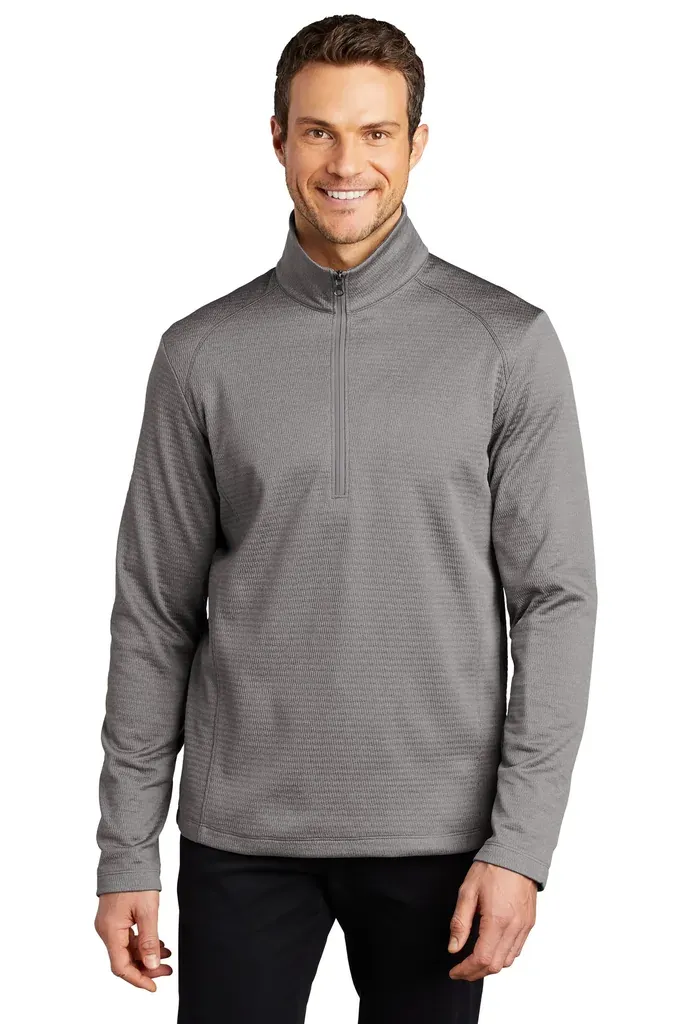 Port Authority ® Diamond Heather Fleece 1/4-Zip Pullover F248 - additional view 2