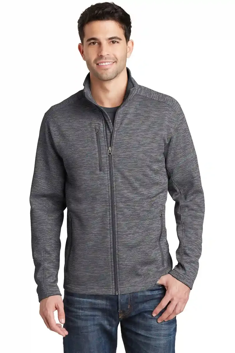 Port Authority® Digi Stripe Fleece Jacket. F231 - additional view 1