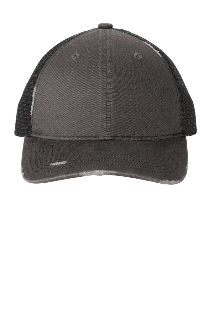 Port Authority® Distressed Mesh Back Cap C600 - additional view 1