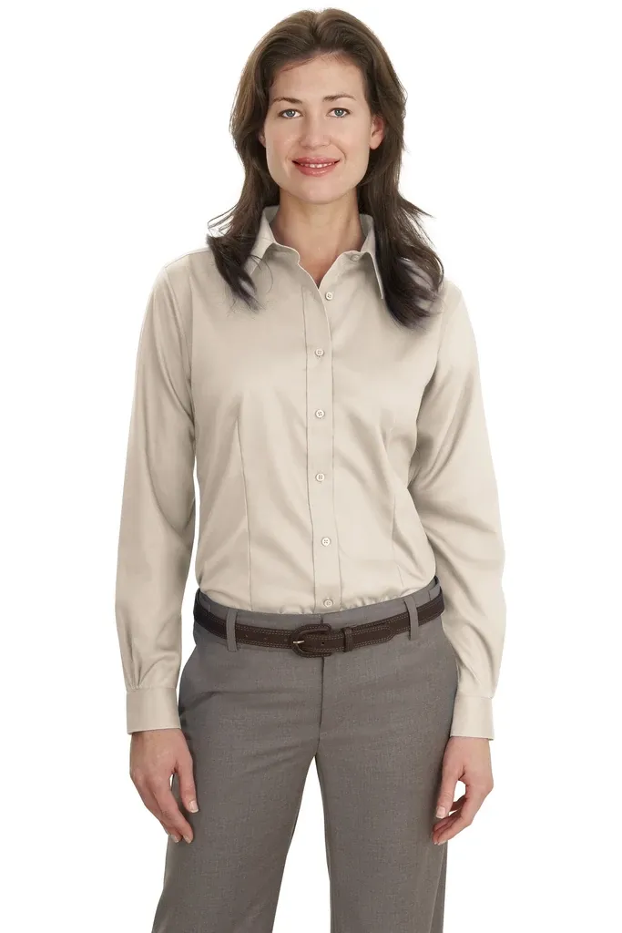 Port Authority® Ladies Non-Iron Twill Shirt.  L638 - additional view 5