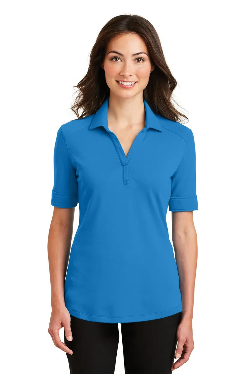 Port Authority® Ladies Silk Touch Interlock Performance Polo. L5200 - additional view 2
