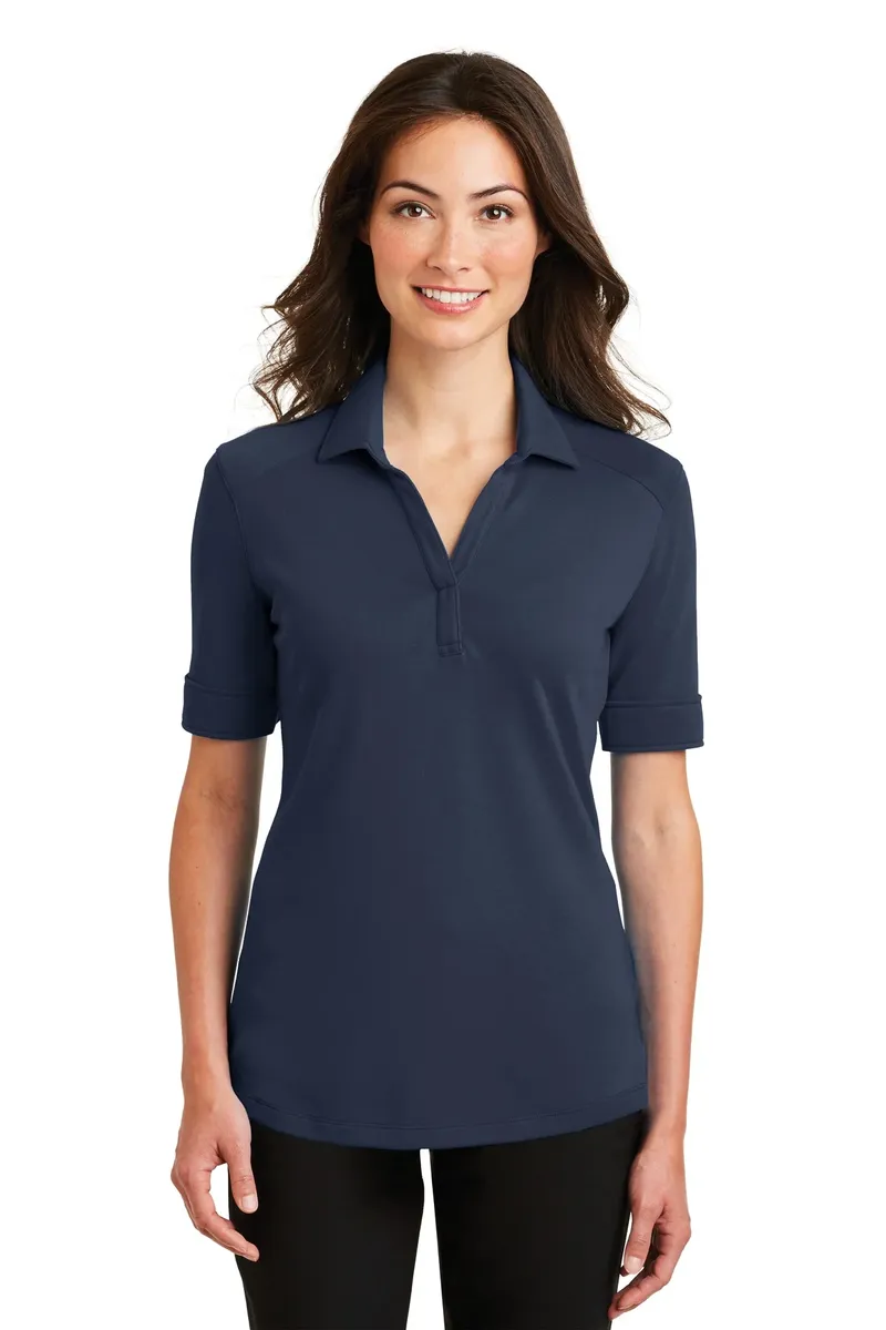 Port Authority® Ladies Silk Touch Interlock Performance Polo. L5200 - additional view 1