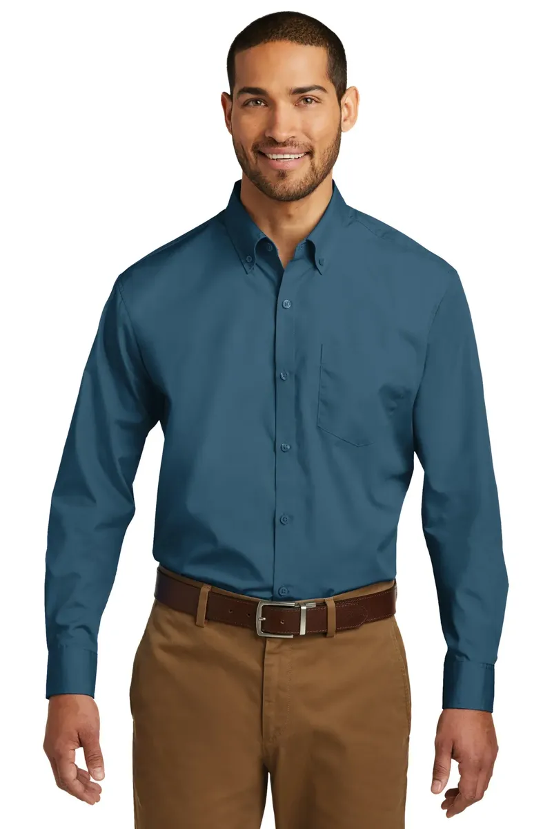 Port Authority® Long Sleeve Carefree Poplin Shirt. W100 - additional view 8