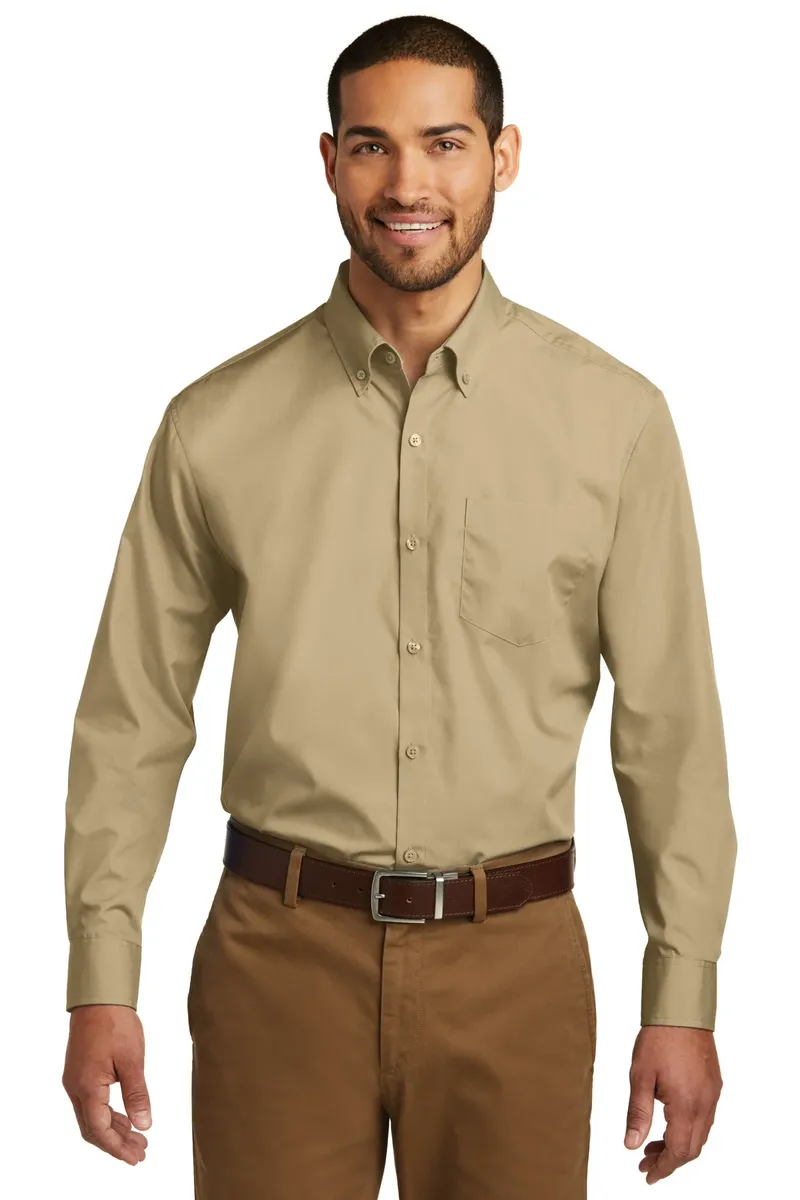 Port Authority® Long Sleeve Carefree Poplin Shirt. W100 - additional view 6